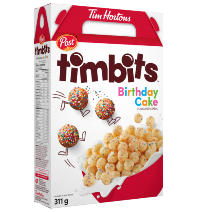 Tim Hortons Timbits Birthday Cake Cereal