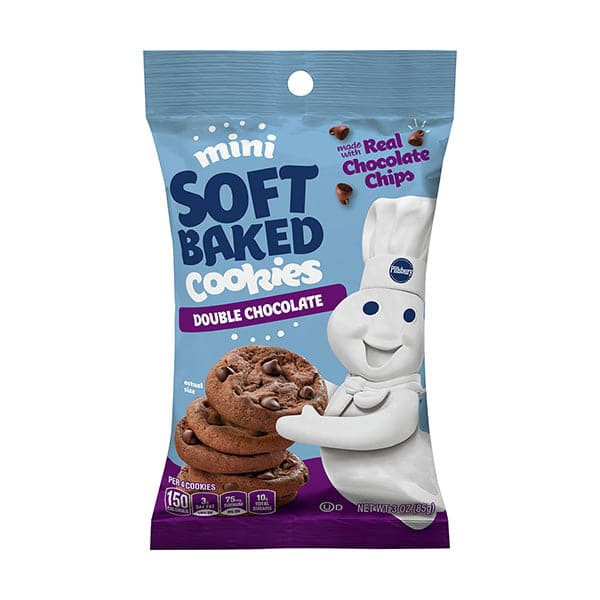 Pillsbury Mini Soft Baked Cookies | 3oz - Double Chocolate