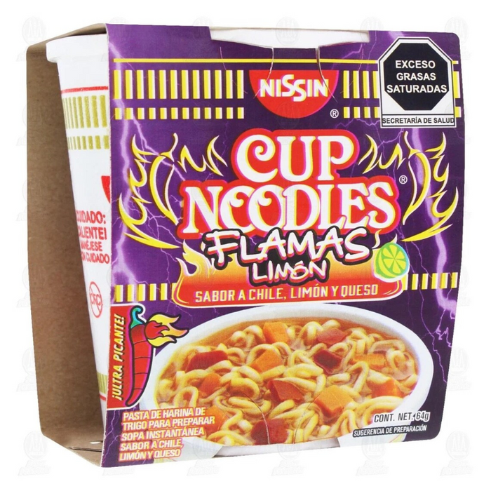 Cup Noodles Flamas Limon