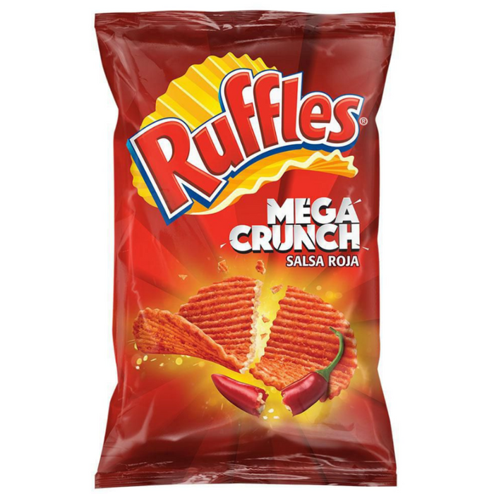 Ruffles Mega Crunch Salsa Roja