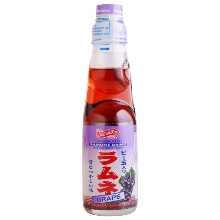 Shirakiku Ramune Grape Soda