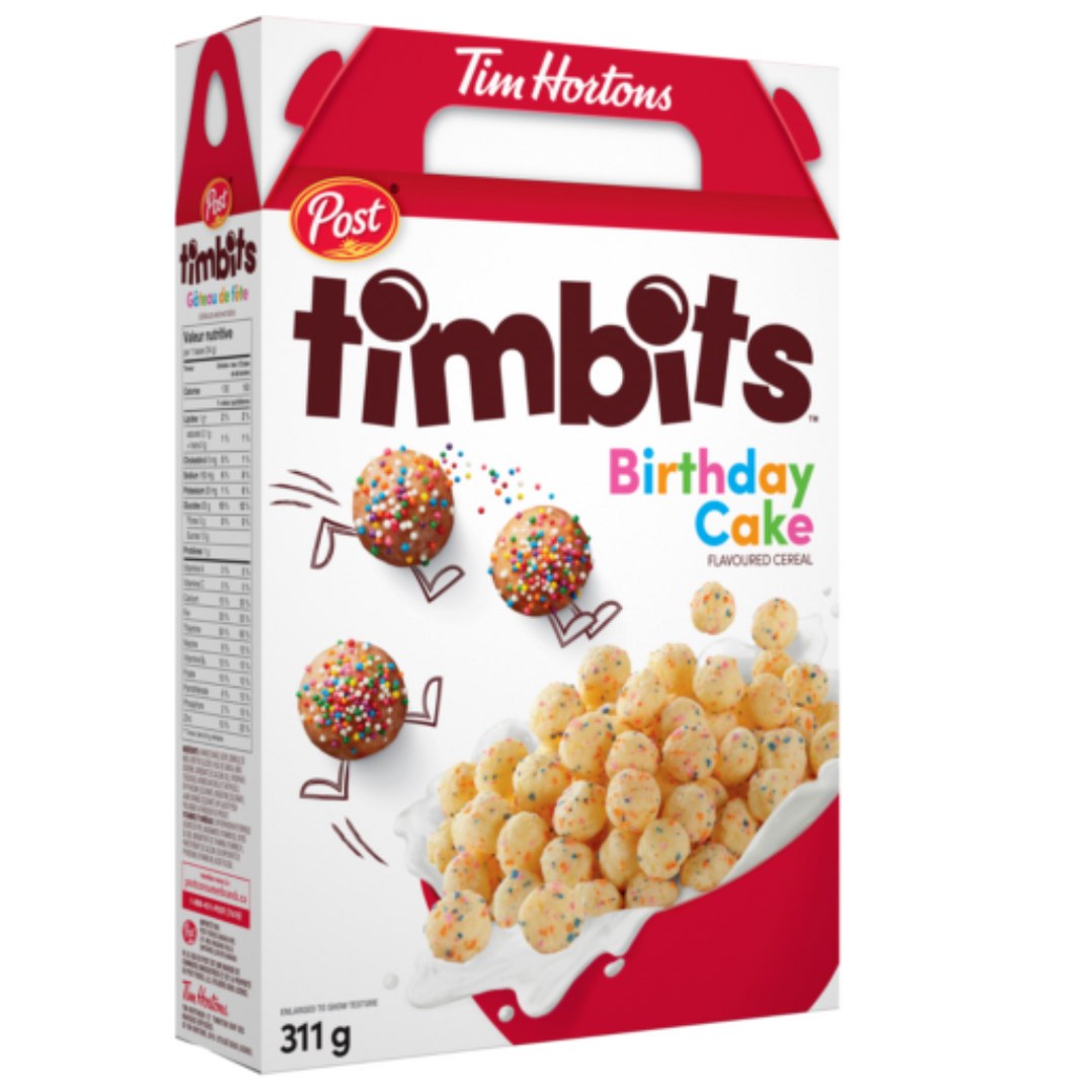 Tim Hortons Timbits Birthday Cake Cereal — Order Exotic Snacks