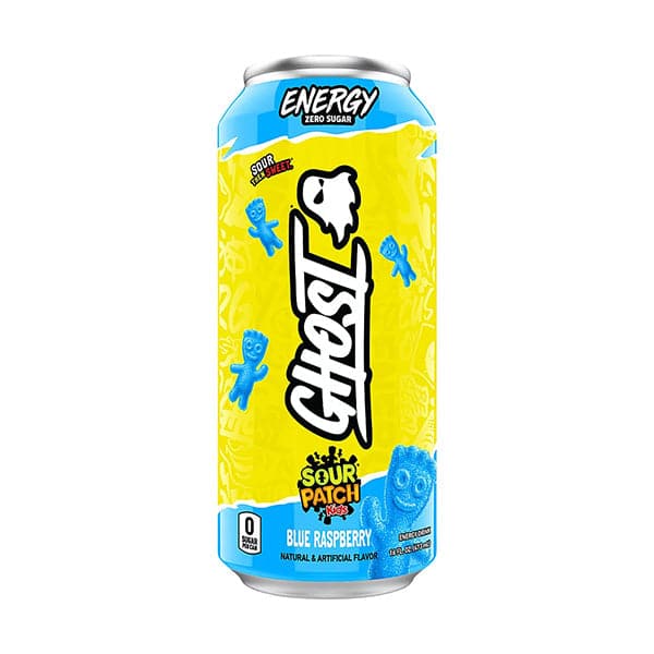 Blue Raspberry Sour Patch Kids Ghost Energy Drink | 473mL