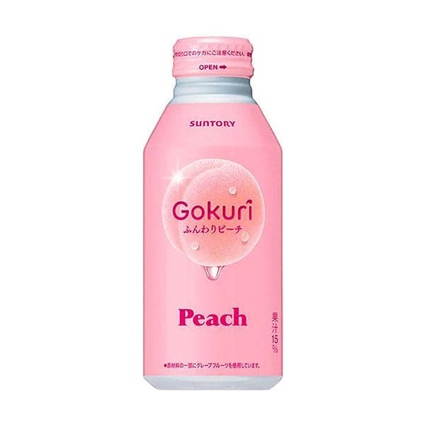 Gokuri Juice Can | 14.1oz - White Peach